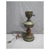 Classic Metal and Wood Electric Lamp