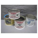 Vintage Oyster Cans