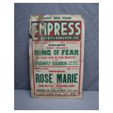 Empress Theater Ring of Fear Poster