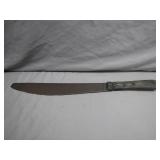 Weathered Machete with Wood Handle