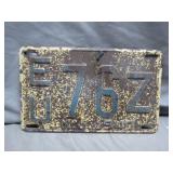 1947 New Jersey License Plate Treasure