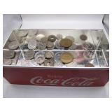 Coca-Cola Coin Bank Holding Foreign Treasures