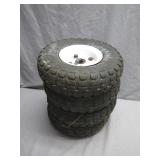 4 Rugged Tiller Wheels