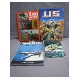 4 Military-Themed Hardcover Books