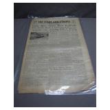 1944 WWII Stars and Stripes Newspaper