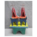 Handcrafted Folk Art Church by Candelario Medrano