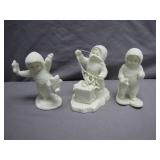 Three Snowbaby Figurines