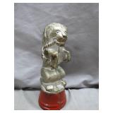 Cast Iron Lion Bank with Coin Slot