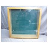 Wooden Display Case With Glass Top