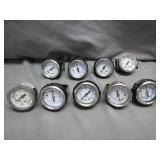 Industrial Pressure Gauges Lot