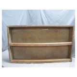 Wooden Wall Shelf With Two Compartments