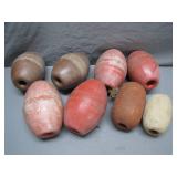 8 Clay Fishing Net Floats