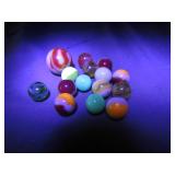 15 Vintage Glass Marbles