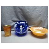 Glassware Featuring Blue Bowl