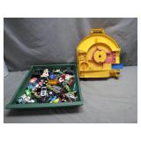 Toy Cars with Yellow Storage Case