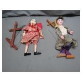 Marionette Dolls with Wooden Controls