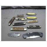 11 Pocket Knives With Mixed Designs