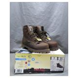 New Steel-Toe Waterproof Work Boots, Size 7