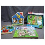 Melissa & Doug and Fisher-Price Puzzles