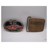 Bill Elliott NASCAR And Coca-Cola Belt Buckles