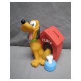 Disney Pluto Coin Bank with Doghouse