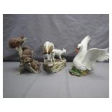 3 Homco Masterpiece Porcelain Figurines