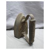 Cast Iron Sad Iron with Decorative Handle