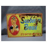 Sunbeam Bread Advertising Tin Sign