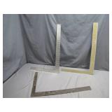 Three Metal Carpenter Squares