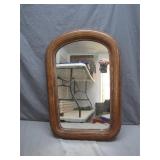 Hand-Carved Wooden-Frame Wall Mirror