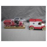 Amoco 1913 Model T Van Bank & Texaco Tanker