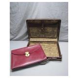 Leather Briefcase With Matching Portfolio