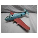 Brightly Colored Tin Toy Airplane