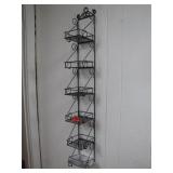 Metal Five-Tier Hanging Basket Shelf
