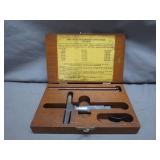 Lufkin Rule Co. Micrometer Depth Gage in Case