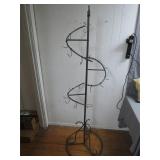 Metal Spiral Display Stand With Hooks