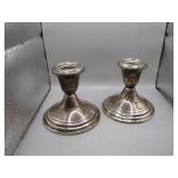 Weighted Sterling Candle Holders