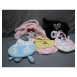 Five Plush Character Bags