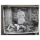 Signed Black-and-White Film Scene Photograph