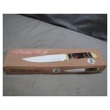 Hunting Knife with Leather Sheath and Box