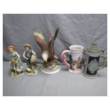 Decorative Figurines and Steins Collection