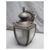 Rustic Bronze Wall-Mount Lantern