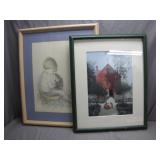 Two Framed Art Prints