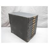 Cardboard Tabletop File Cabinet with Drawers