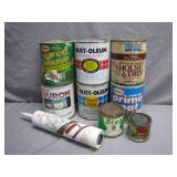 Vintage Paint Cans Collection