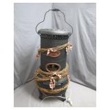 Decorative Kerosene Heater with Rustic Charm