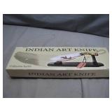 Indian Art Knife with Decorative Stand