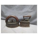 Early Cast-Iron Clothing Irons