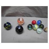 Vibrant Collection of Mixed Marbles