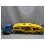Structo Auto Transporter Toy with Wear
